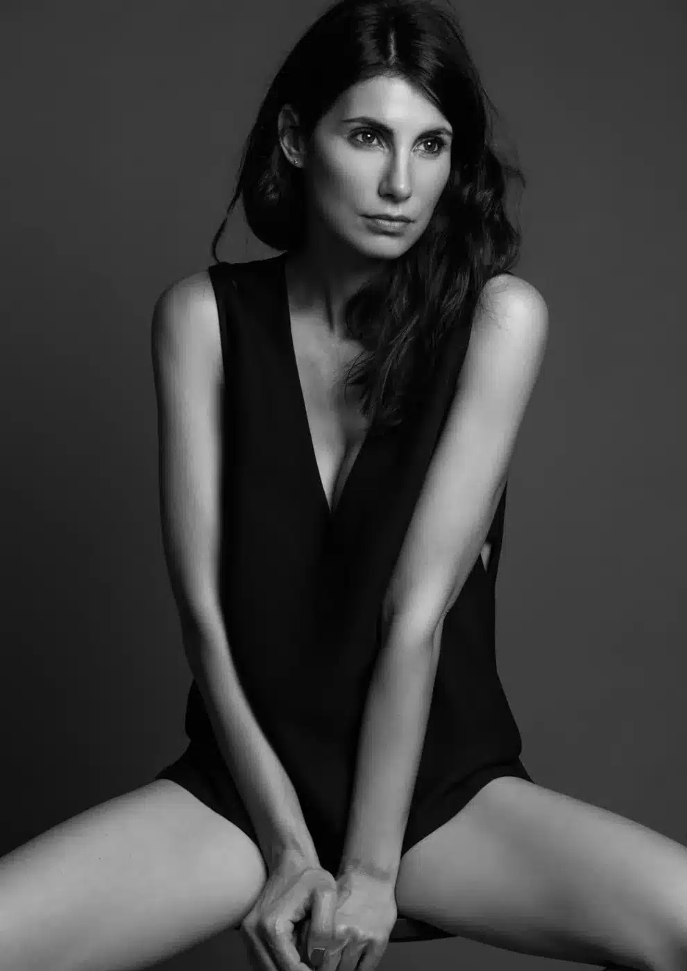 Sandra Da Silva, ancienne mannequin devenue photographe portraitiste à Paris, portrait en noir et blanc